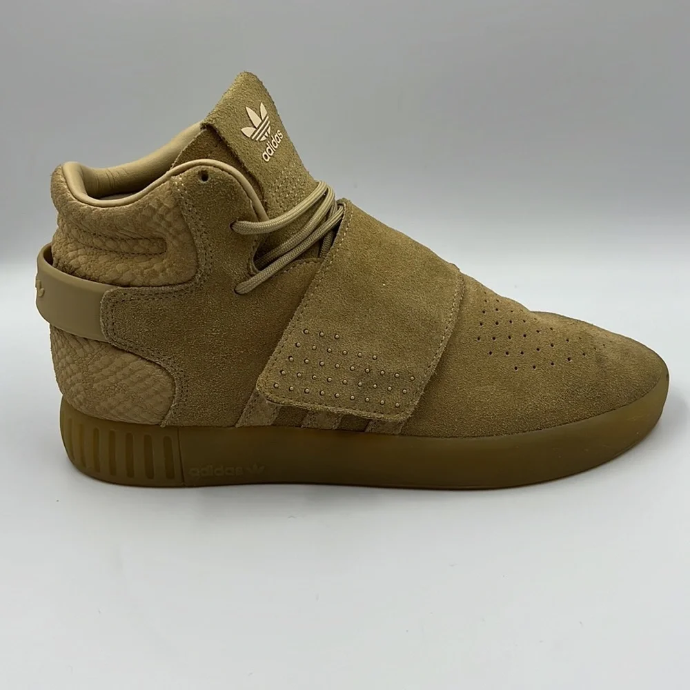 Adidas Tubular Invader Strap Suede Shoes Women’a‎ Sz 8.5